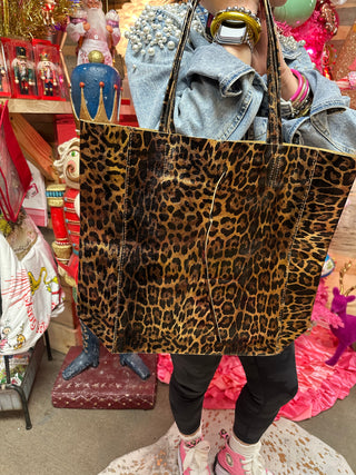 Leaping Leopard Leather Luxe Purse