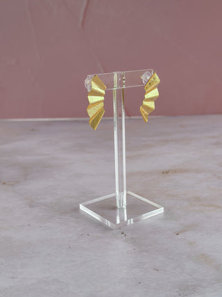 Golden Fan Earrings