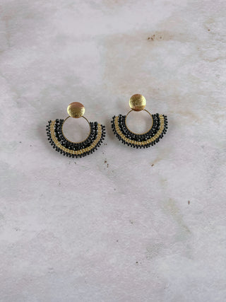 Corales Black Gold Earrings