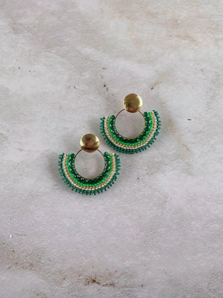 Corales Green Earrings