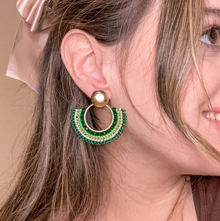 Corales Green Earrings