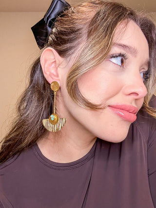 Emerald Cleopatra Earrings