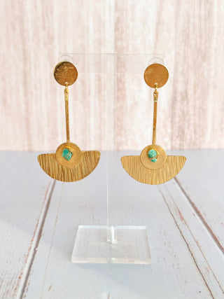 Emerald Cleopatra Earrings