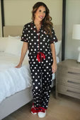 Dotty Darling Polka Dot Ruffle Pajama Set