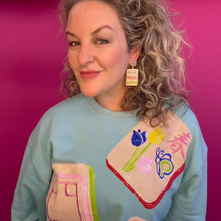 Mahjong Earrings - MAHJ, MAHJ, MAHJ