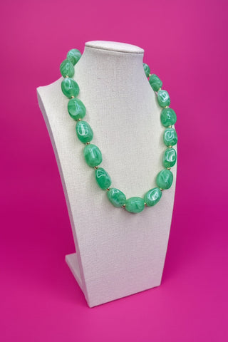 Spring Stone Necklace - Mint