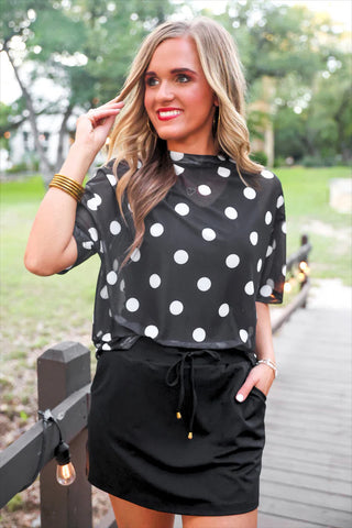 The After Dark Dot Mesh Tee