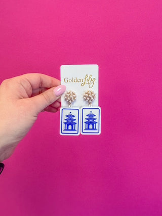 Mahjong Earrings - Pagola