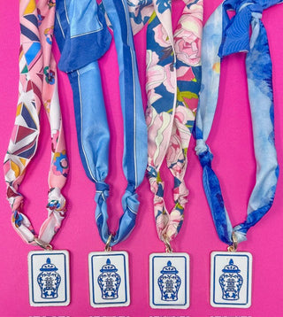 Mahjong Scarf Necklaces - Ginger Jar