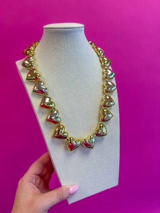 Heart Bauble Necklace - Gold