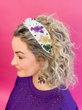 Headband Knot - Mardi Gras Crawfish