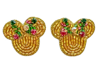 Bow Ears Earrings - Mardi Gras
