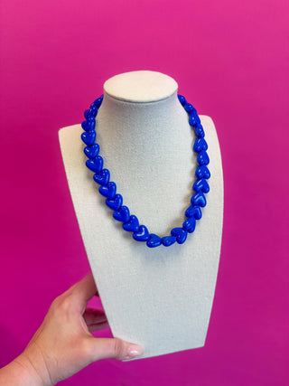 Heart Necklace - Royal Blue