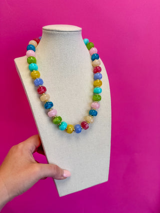 Statement Necklace - Mix Bead - Multi