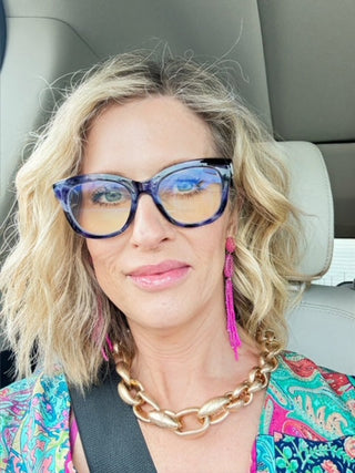 Bead fringe earring - LC