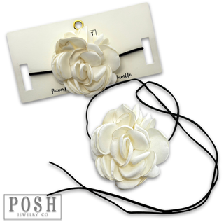 Flower choker necklace, last call