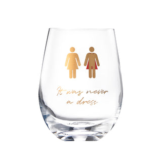 It Was Never A Dress It Was Always A Cape Wine Glass Gift For Mom Women Wife Girlfriend Empowering F