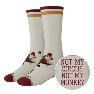 The Jungle Juice Circus Monkey Heel Hammock™ Crew Socks