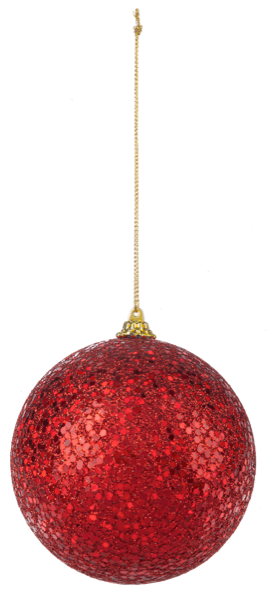 Red Jewel Glitter Ornament
