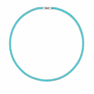 Karla Tennis Necklace - Turquoise