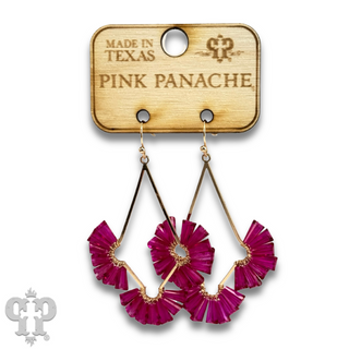 Teardrop earring with fluted beads - Last Call