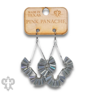 Teardrop earring with fluted beads - Last Call