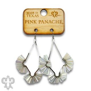 Teardrop earring with fluted beads - Last Call