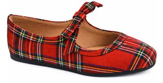 Layover Mary Jane - Red Plaid