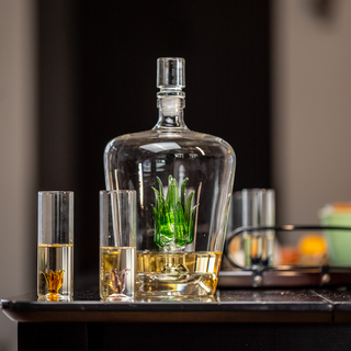 Tequila Decanter Tequila Glasses Set With Agave Decanter And 6 Agave Shot Glass With Stand Perfect F