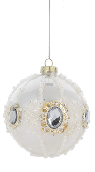 Majestic Pearl & Jewel Ornament