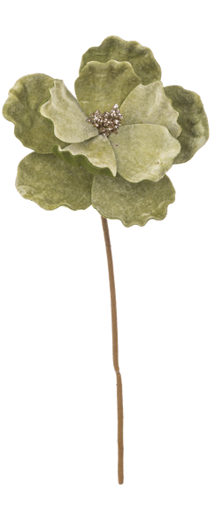 Christmas Poppy Blossom Pick