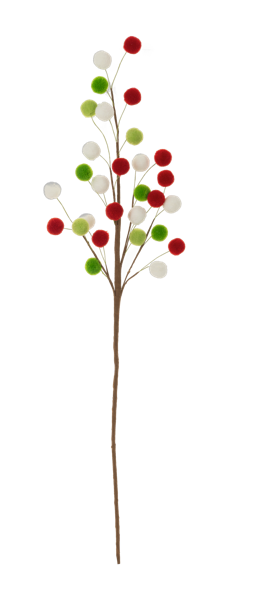 Fun & Festive Pom Pom Christmas Accent Pick
