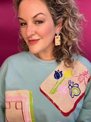 Mahjong Earrings - Dot, Bam, Crack