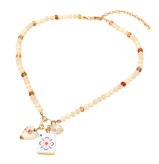 Mahjong Necklace - Flowers