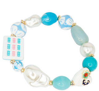 Mahjong Stretch Bracelet - 9 BAM