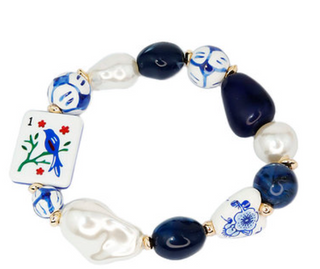 Mahjong Stretch Bracelet - Bird Bam
