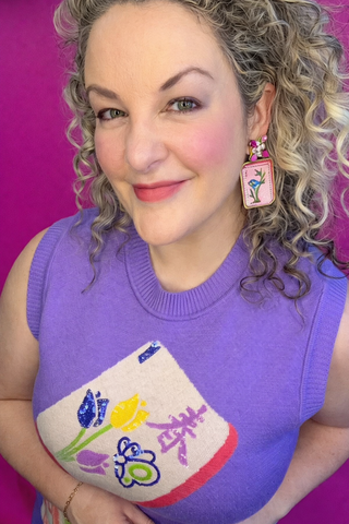 Mahjong Tile Earrings