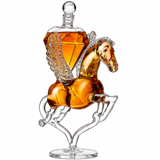 Pegasus Crystal Decanter For Wine Whiskey By 12 Tall For Spirits Whiskey Scotch Bour