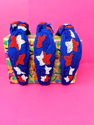 Headband Knot - 4th of July Stars
