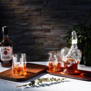 Middle Finger Decanter Novelty Whiskey Wine Decanter Set Mahogany Wood Funny Gift Fo