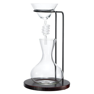 Wine Tower Decanting Aerator Set By Unique Wine Decanter 2 Aerating Parts Upper Lowe
