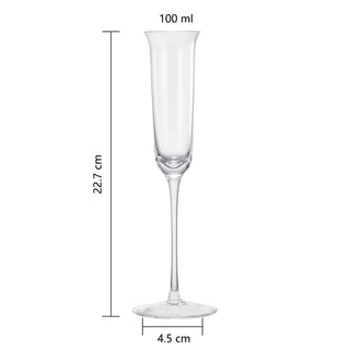 Vintage Crystal Champaign Flute Glasses Set Of 2 Clear Radiance Hand Blown Crystal Champagne Glasses