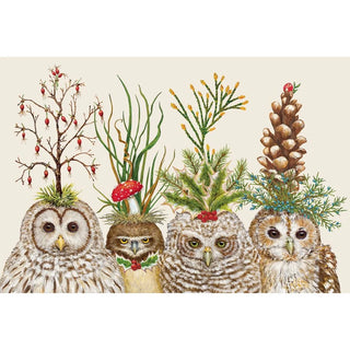 Festive Little Owls Placemat