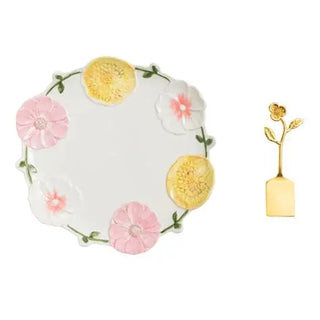 Floral Round Platter
