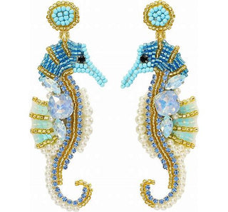 Jeweled Seahorse Earrings