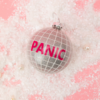 Panic - Disco Ball Glass Ornament