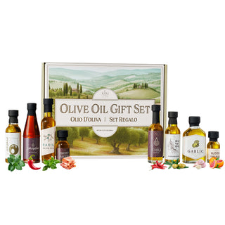 Olive Oil Gourmet Sampler Gift Set Of 8 Premium Extra Virgin Olive Oil Made In Spain Natural Flavors