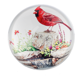 Printed Cardinal Paperweight - Assorted Ganz