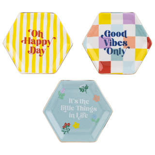Hex Trinket Dish Assorted Ganz