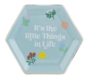 Hex Trinket Dish Assorted Ganz